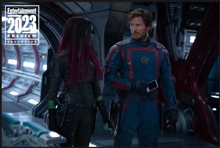 Gamora e Star Lord - Guardiões da Galaxia 3