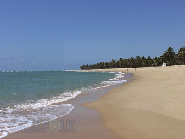 Você pode caminhar pela Praia do Gunga com tranquilidade